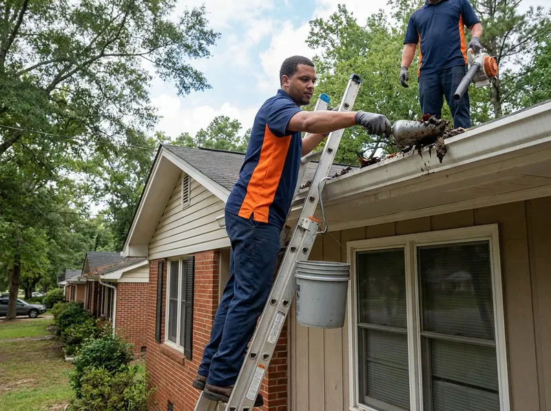 Single-Story Gutter Cleaning in Macon, GA